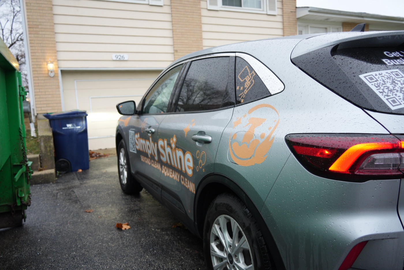 Simply Shine branded cleaning vehicle